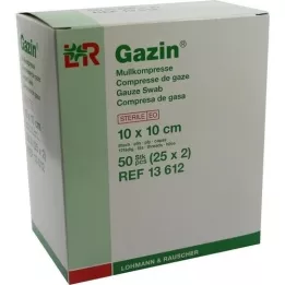 GAZIN Gauze comp.10x10 cm sterile 8x, 25X2 pcs