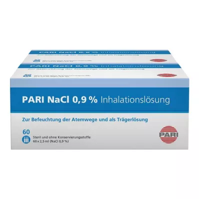 PARI NaCl Inhalation Solution Ampoules, 120X2.5 ml PARI NaCl Inhalation Solution Ampoules, 120X2.5 ml