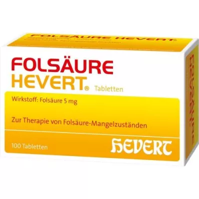 FOLSÄURE HEVERT Tablets, 100 pc