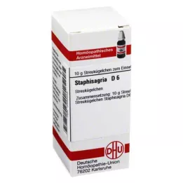 STAPHISAGRIA D 6 globules, 10 g