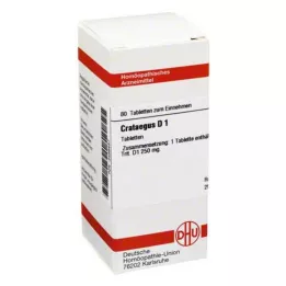 CRATAEGUS D 1 tablets, 80 pc