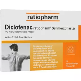 DICLOFENAC-ratiopharm pain plaster, 10 pcs