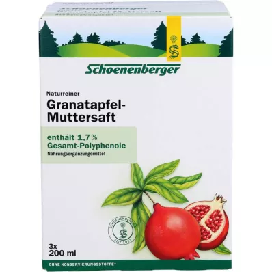 GRANATAPFEL MUTTERSAFT Schoenenberger Heilpfl.S., 3X200 ml
