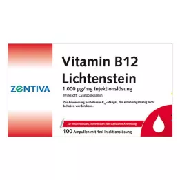 VITAMIN B12 1,000 μg Lichtenstein Ampoules, 100X1 ml