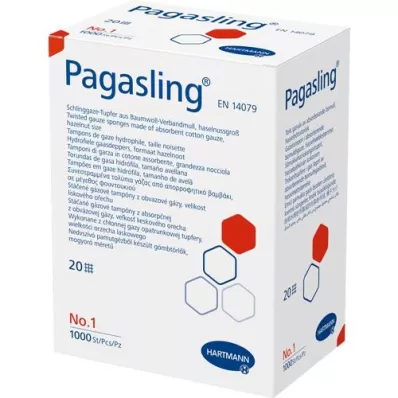 PAGASLING Gauze swabs non-sterile size 1 hazelnut, 1000 pcs