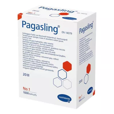 PAGASLING Gauze swabs non-sterile size 1 hazelnut, 1000 pcs