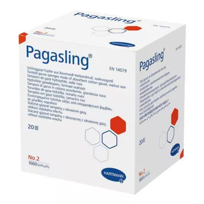 PAGASLING Gauze swabs non-sterile size 2 walnut, 1000 pcs PAGASLING Gauze swabs non-sterile size 2 walnut, 1000 pcs