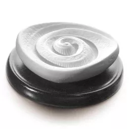 DUFTSTEIN Energy spiral ceramic plate black, 1 pc