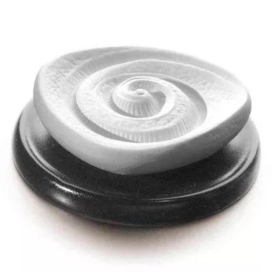 DUFTSTEIN Energy spiral ceramic plate black, 1 pc