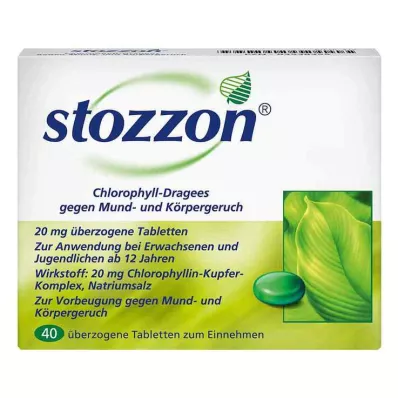 STOZZON Chlorophyll coated tablets, 40 pcs STOZZON Chlorophyll coated tablets, 40 pcs