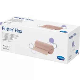 PÜTTER Flex bandage 10 cmx5 m, 10 pcs