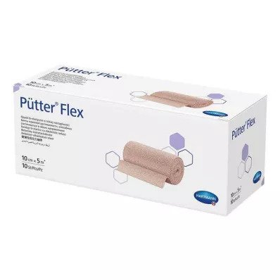 PÜTTER Flex bandage 10 cmx5 m, 10 pcs