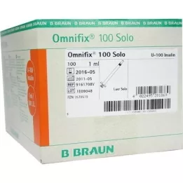 OMNIFIX Insulin syringe 1 ml for U100, 100 pcs