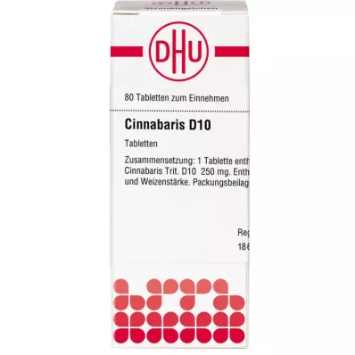 CINNABARIS D 10 tablets, 80 pc