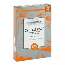 CYSTUS 052 Organic Throat Pastilles Honey Orange, 66 pcs