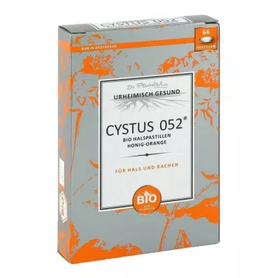 CYSTUS 052 Organic Throat Pastilles Honey Orange, 66 pcs CYSTUS 052 Organic Throat Pastilles Honey Orange, 66 pcs