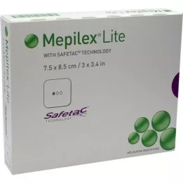 MEPILEX Lite foam dressing 7.5x8.5 cm sterile, 5 pcs