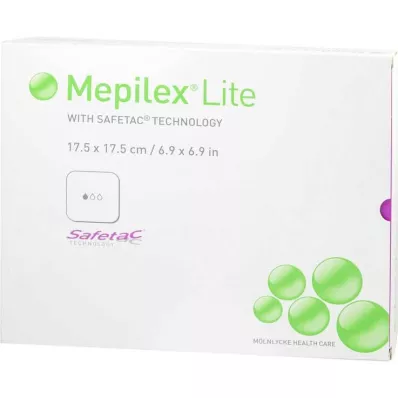 MEPILEX Lite foam dressing 17.5x17.5 cm sterile, 5 pcs