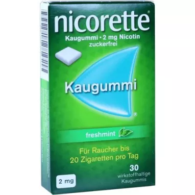 NICORETTE 2 mg freshmint chewing gum, 30 pcs