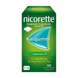 NICORETTE 2 mg freshmint chewing gum, 105 pcs