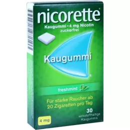 NICORETTE 4 mg freshmint chewing gum, 30 pcs