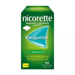 NICORETTE 4 mg freshmint chewing gum, 105 pcs