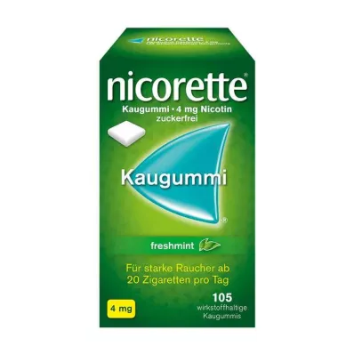 NICORETTE 4 mg freshmint chewing gum, 105 pcs NICORETTE 4 mg freshmint chewing gum, 105 pcs