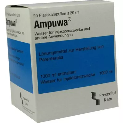 AMPUWA Plastic ampoules for injection/infusion, 20X20 ml AMPUWA Plastic ampoules for injection/infusion, 20X20 ml