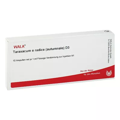 TARAXACUM E Rad.autumnale D 3 Ampoules, 10X1 ml TARAXACUM E Rad.autumnale D 3 Ampoules, 10X1 ml
