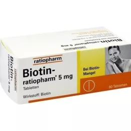 BIOTIN-RATIOPHARM 5 mg tablets, 90 pc