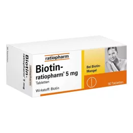BIOTIN-RATIOPHARM 5 mg tablets, 90 pc