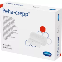 PEHA CREPP Fixation bandage 4 cmx4 m, 20 pcs