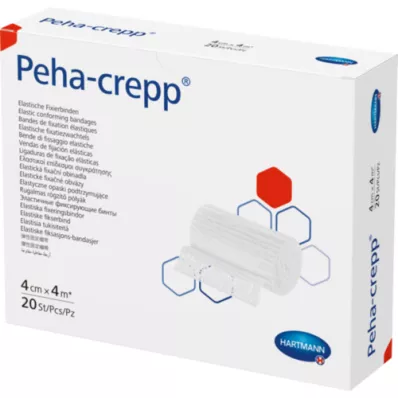 PEHA CREPP Fixation bandage 4 cmx4 m, 20 pcs