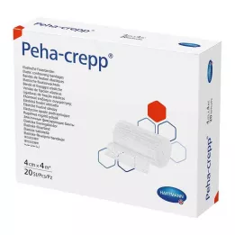 PEHA CREPP Fixation bandage 4 cmx4 m, 20 pcs
