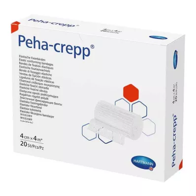 PEHA CREPP Fixation bandage 4 cmx4 m, 20 pcs