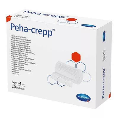 PEHA CREPP Fixation bandage 6 cmx4 m, 20 pcs PEHA CREPP Fixation bandage 6 cmx4 m, 20 pcs