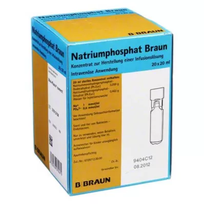 NATRIUMPHOSPHAT Brown MPC Infusion solution concentrate, 20X20 ml