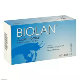 BIOLAN Eye drops single-dose pipettes, 60X0.35 ml