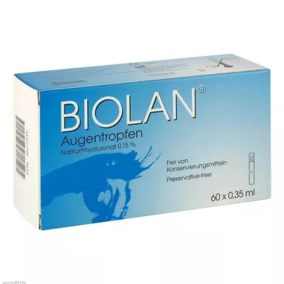 BIOLAN Eye drops single-dose pipettes, 60X0.35 ml BIOLAN Eye drops single-dose pipettes, 60X0.35 ml