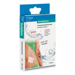 DUSCHPFLASTER 10x12 cm transparent bandage sterile, 5 pcs