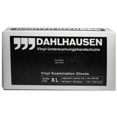 VINYL Gloves unpowdered size XL, 100 pcs