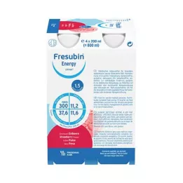 FRESUBIN ENERGY DRINK Strawberry Drink Bottle 6X4X200 ml