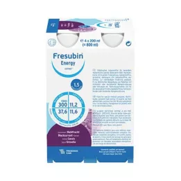FRESUBIN ENERGY DRINK Forest Fruit Drinking Bottle, 4X200 ml