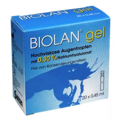 BIOLAN Gel eye drops, 20X0.45 ml BIOLAN Gel eye drops, 20X0.45 ml