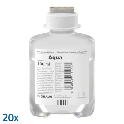 AQUA AD injectabilia Ecoflac Plus Injection Solution, 20X100 ml