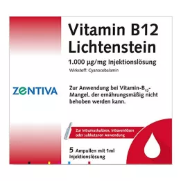 VITAMIN B12 1,000 μg Lichtenstein Ampoules, 5X1 ml