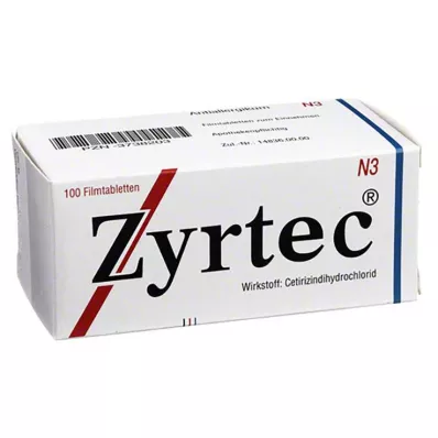 ZYRTEC Film-coated tablets, 100 pcs ZYRTEC Film-coated tablets, 100 pcs
