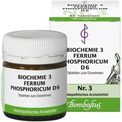 BIOCHEMIE 3 Ferrum phosphoricum D 6 tablets, 80 pc