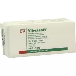 VLIWASOFT Non-woven compresses 5x5 cm non-sterile 4l., 100 pcs