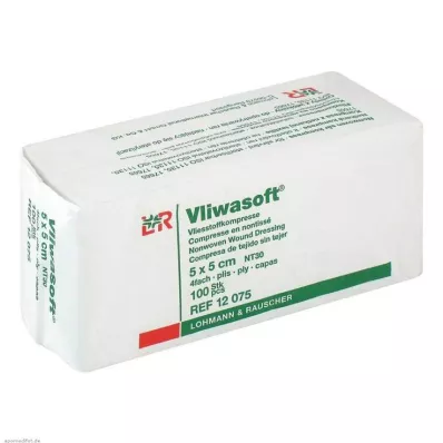 VLIWASOFT Non-woven compresses 5x5 cm non-sterile 4l., 100 pcs